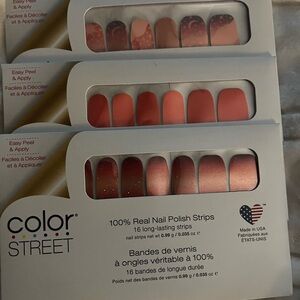 3 pack bundle color street nails- NEW